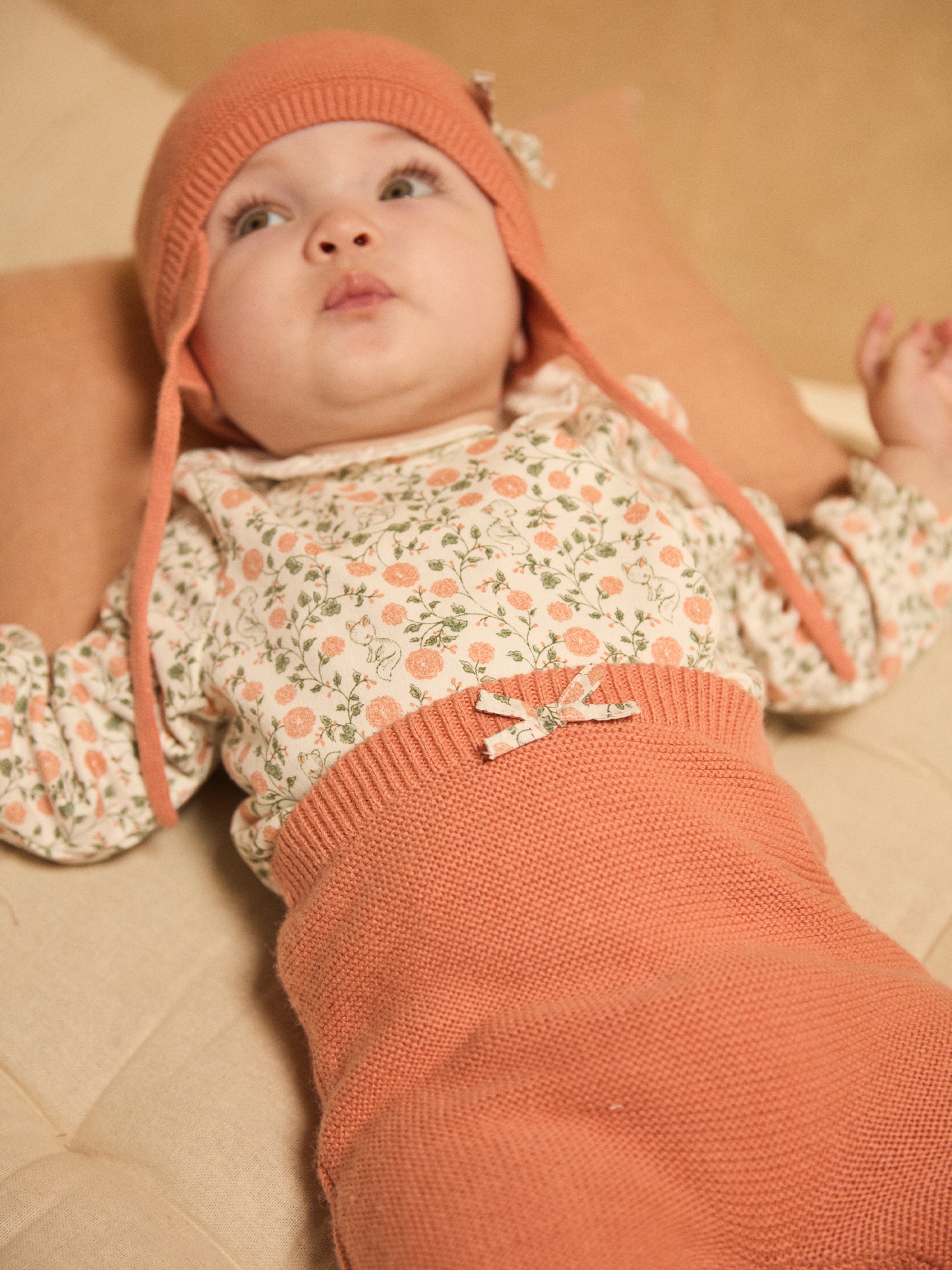 Floral Print Sweat Set + Leggings + Socks for Baby Girls