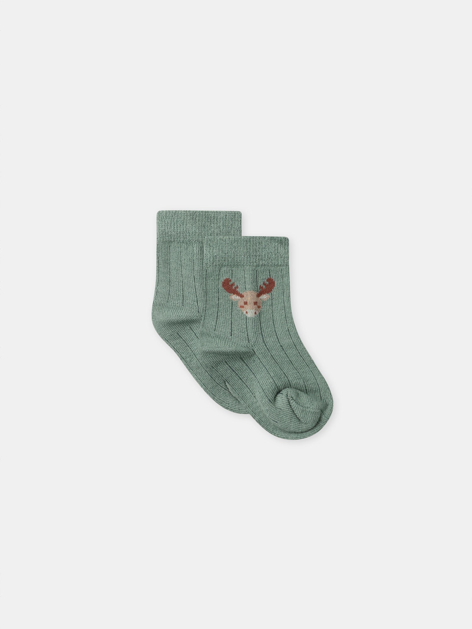 Green Striped Jumpsuit + Body + Socks for Newborn Boy