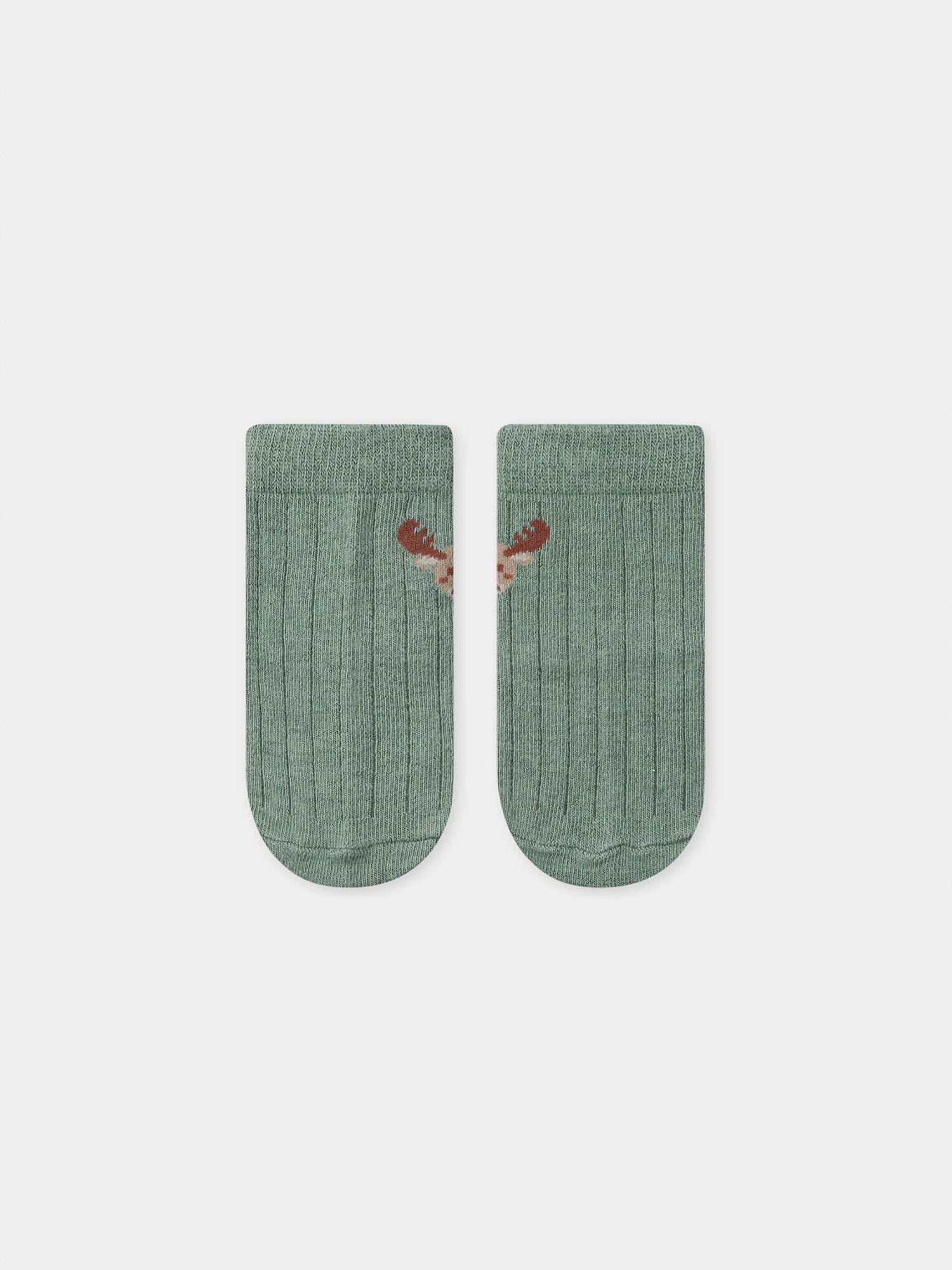 Green Striped Jumpsuit + Body + Socks for Newborn Boy