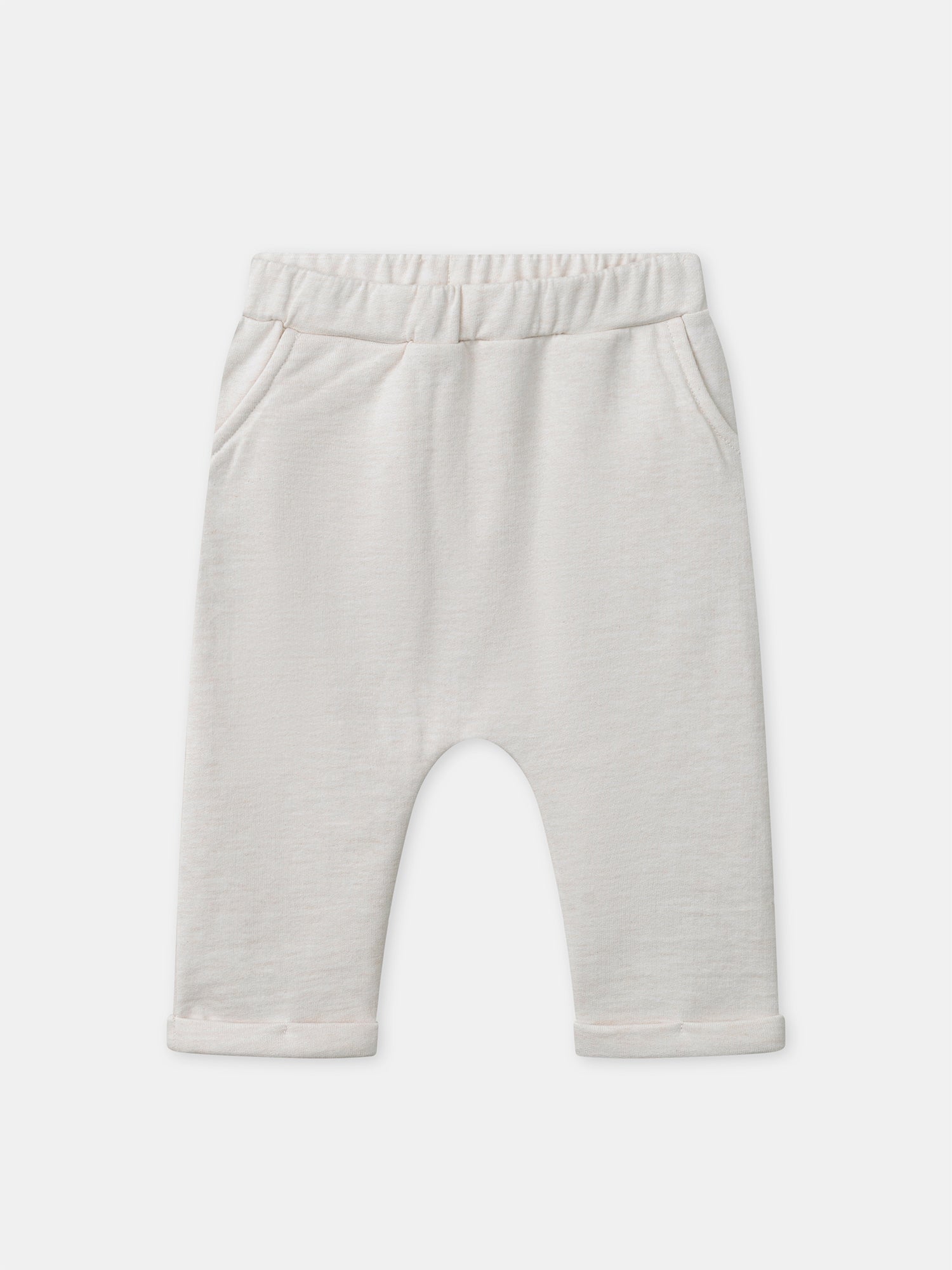 White Sweatshirt + Pants + Socks Outfit for Newborn Unisex