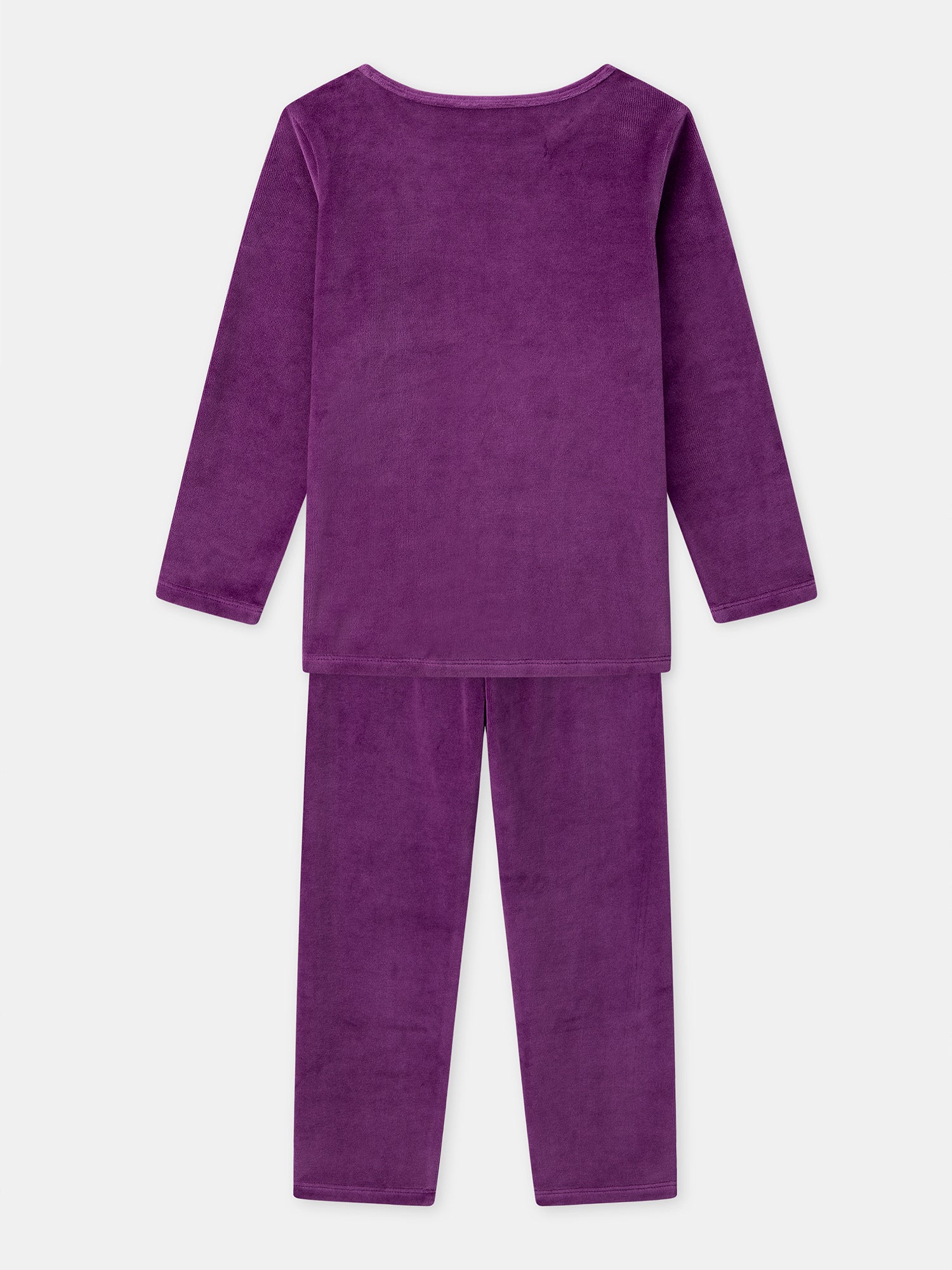 Purple Velvet Pajamas + Girl Cape