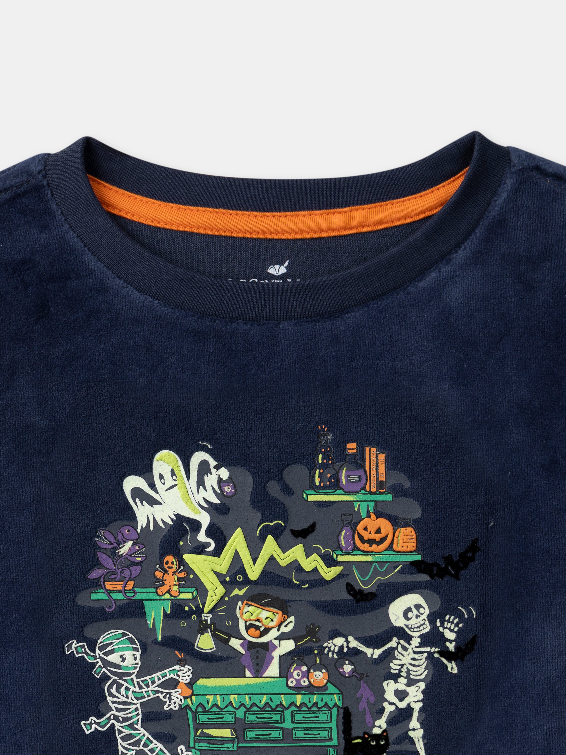 Navy Velour Pyjama + Boy's Cape