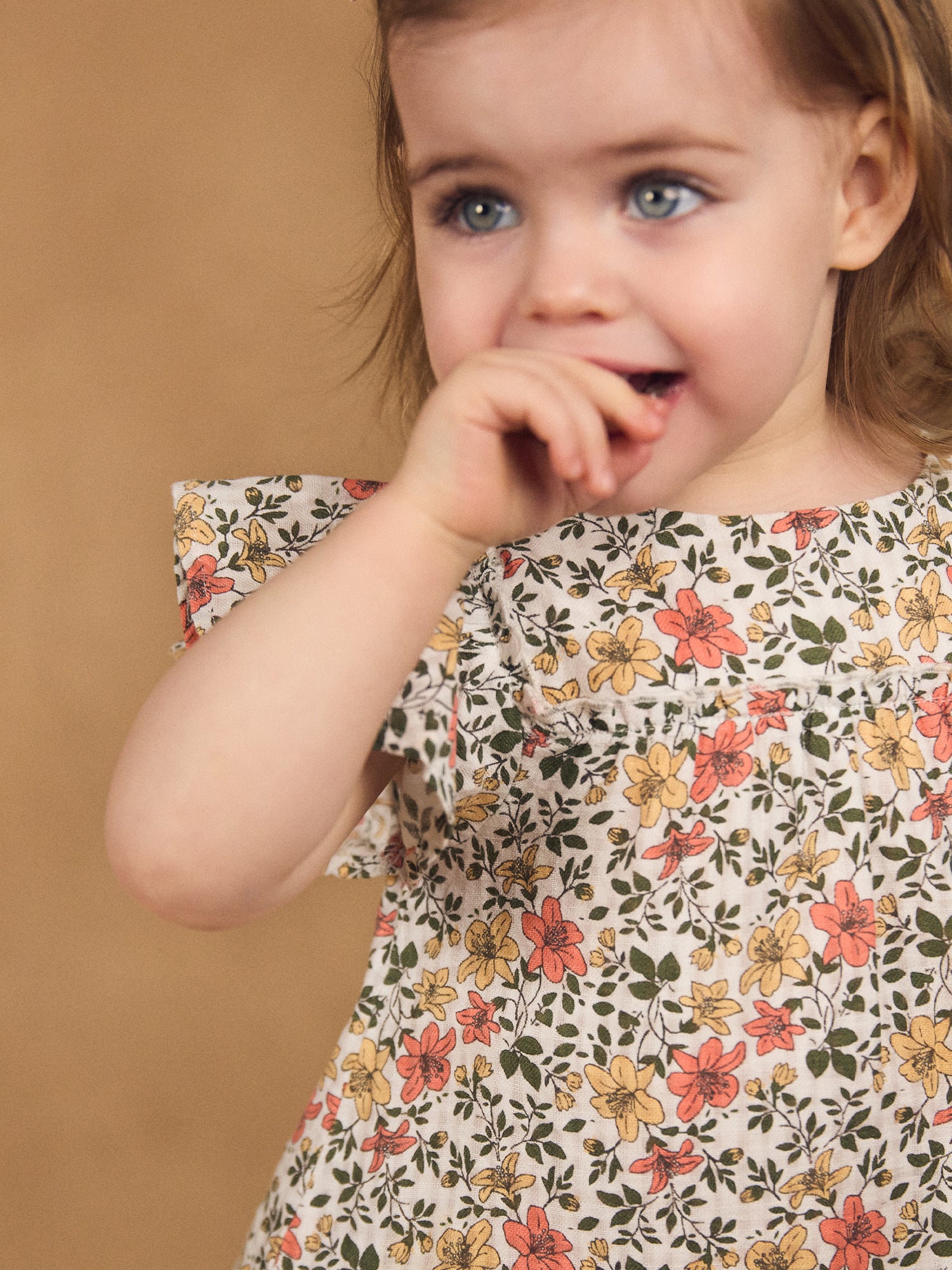 Dress + Floral Print Bloomer for Baby Girl