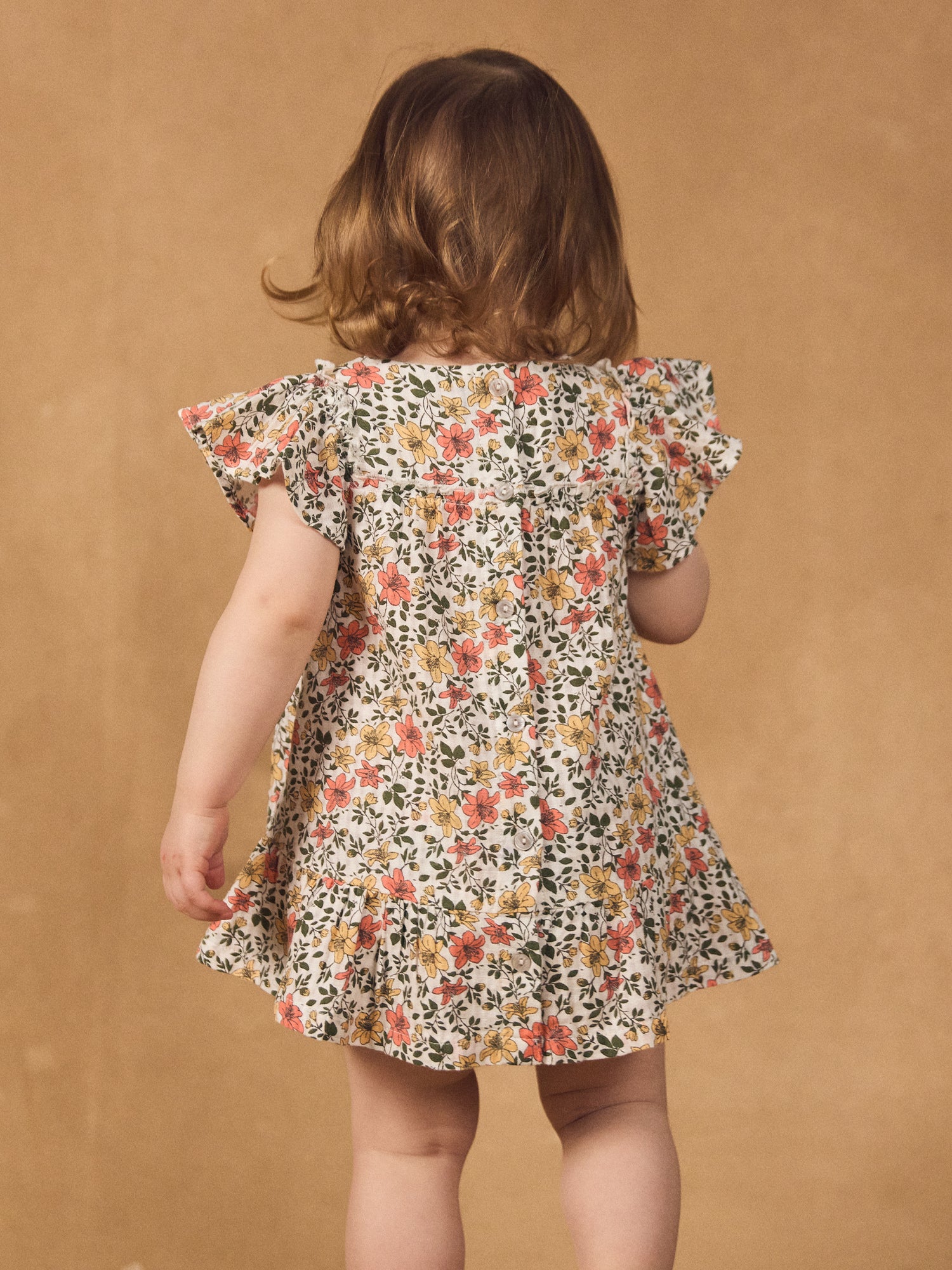 Dress + Floral Print Bloomer for Baby Girl
