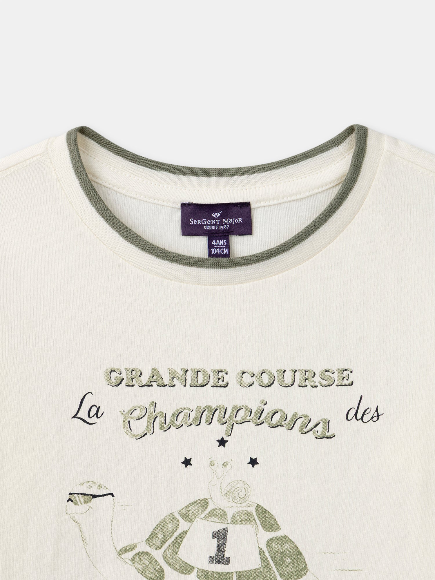 Ecru Long Sleeve T-Shirt for Boys