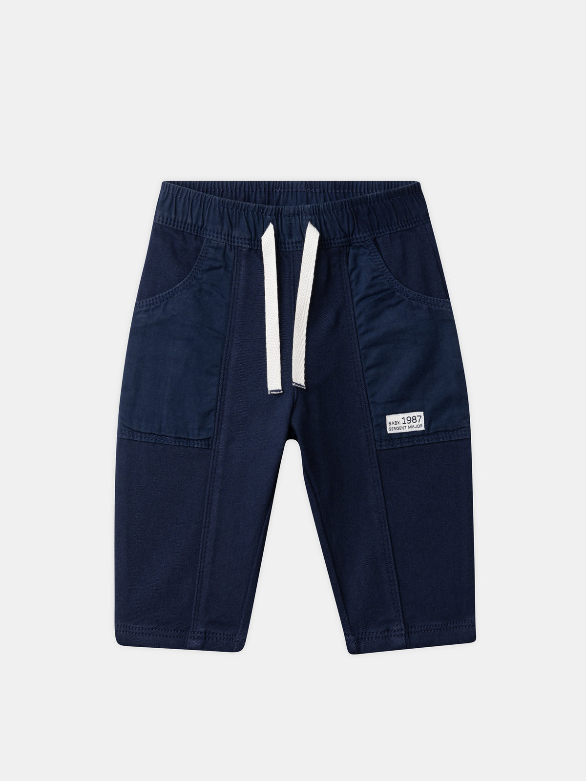 Navy Blue Pants with Animal Embroidery Baby Boy