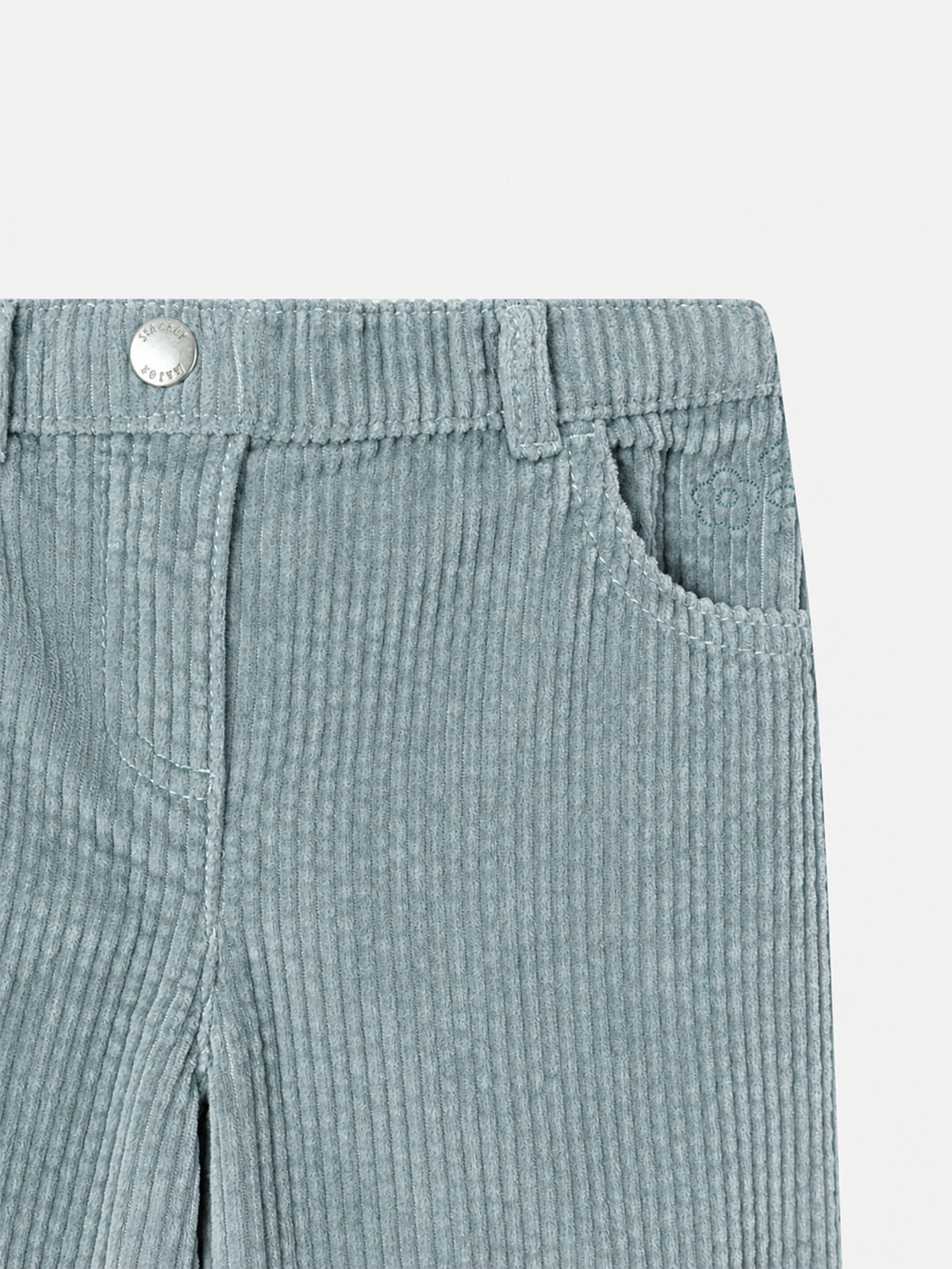 Green Velvet Pants for Girls