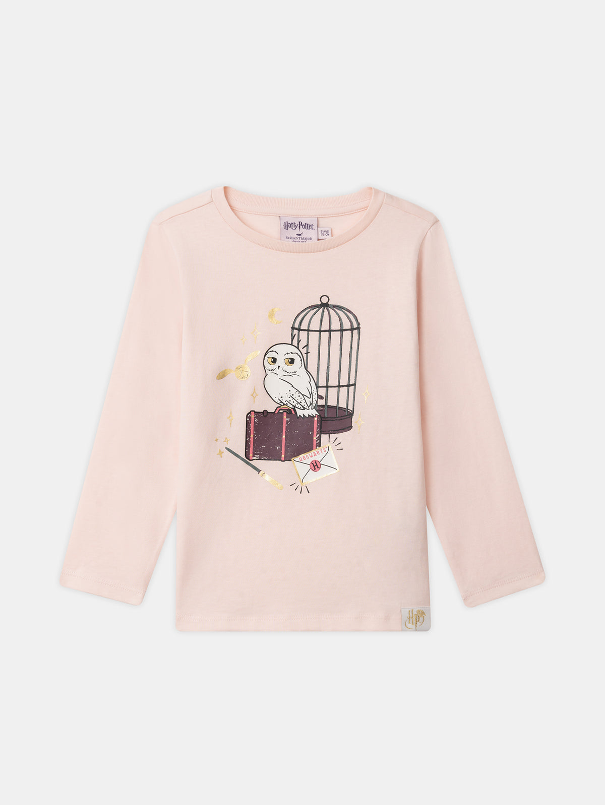 Harry Potter Pink Pajama Printed Owl Hedwig Girl