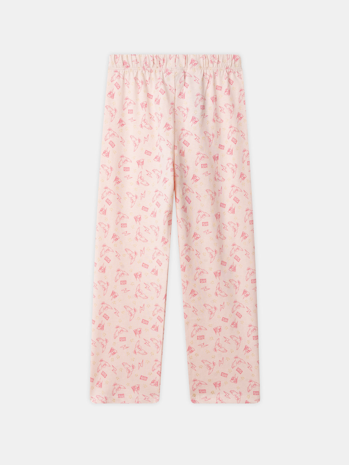Harry Potter Pink Pajama Printed Owl Hedwig Girl