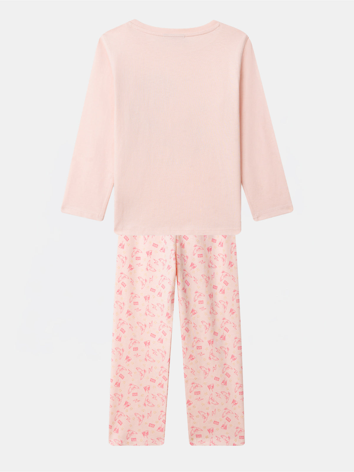 Harry Potter Pink Pajama Printed Owl Hedwig Girl