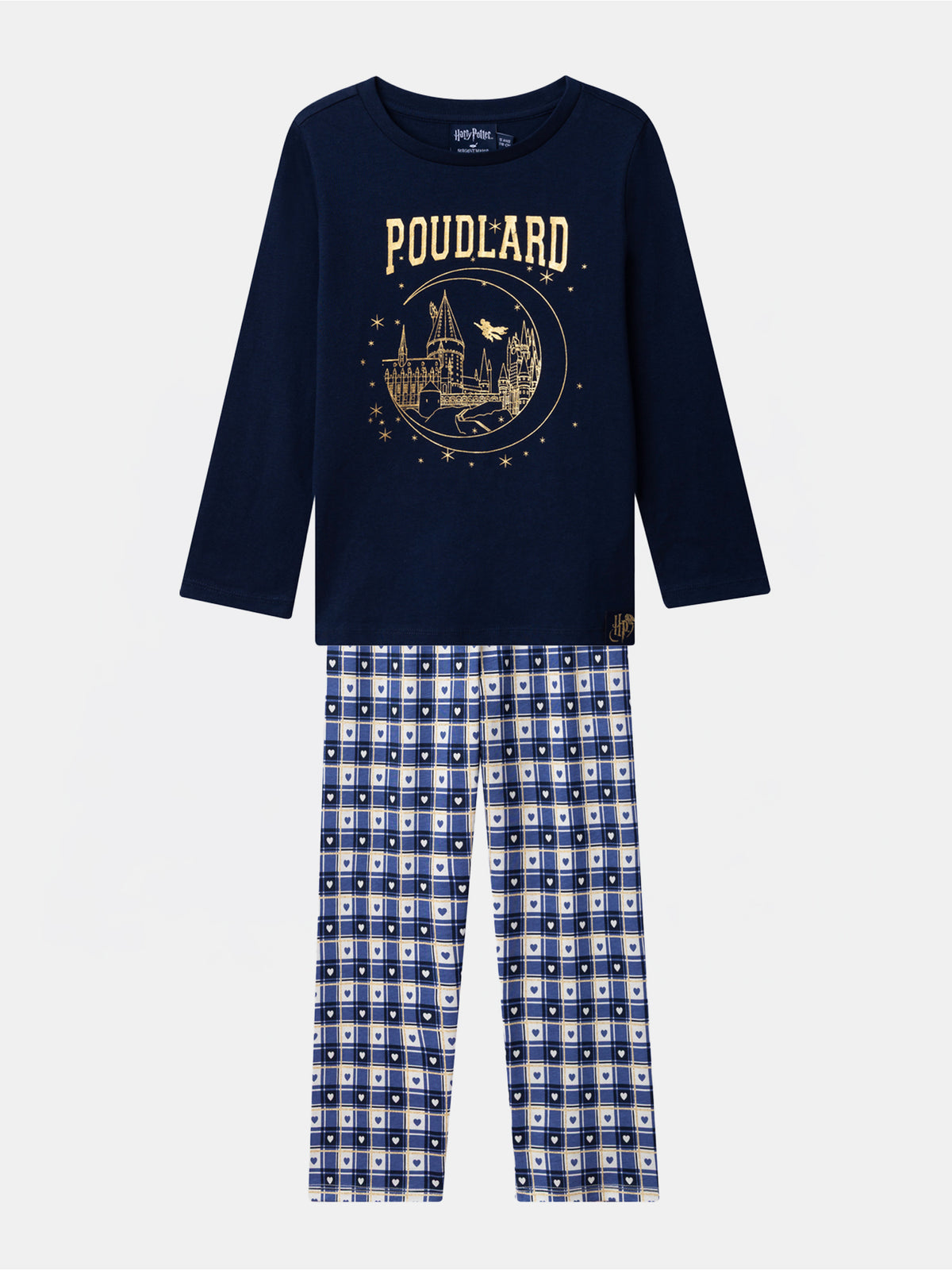 Harry Potter Navy Blue Pyjamas printed "Hogwarts" Girl