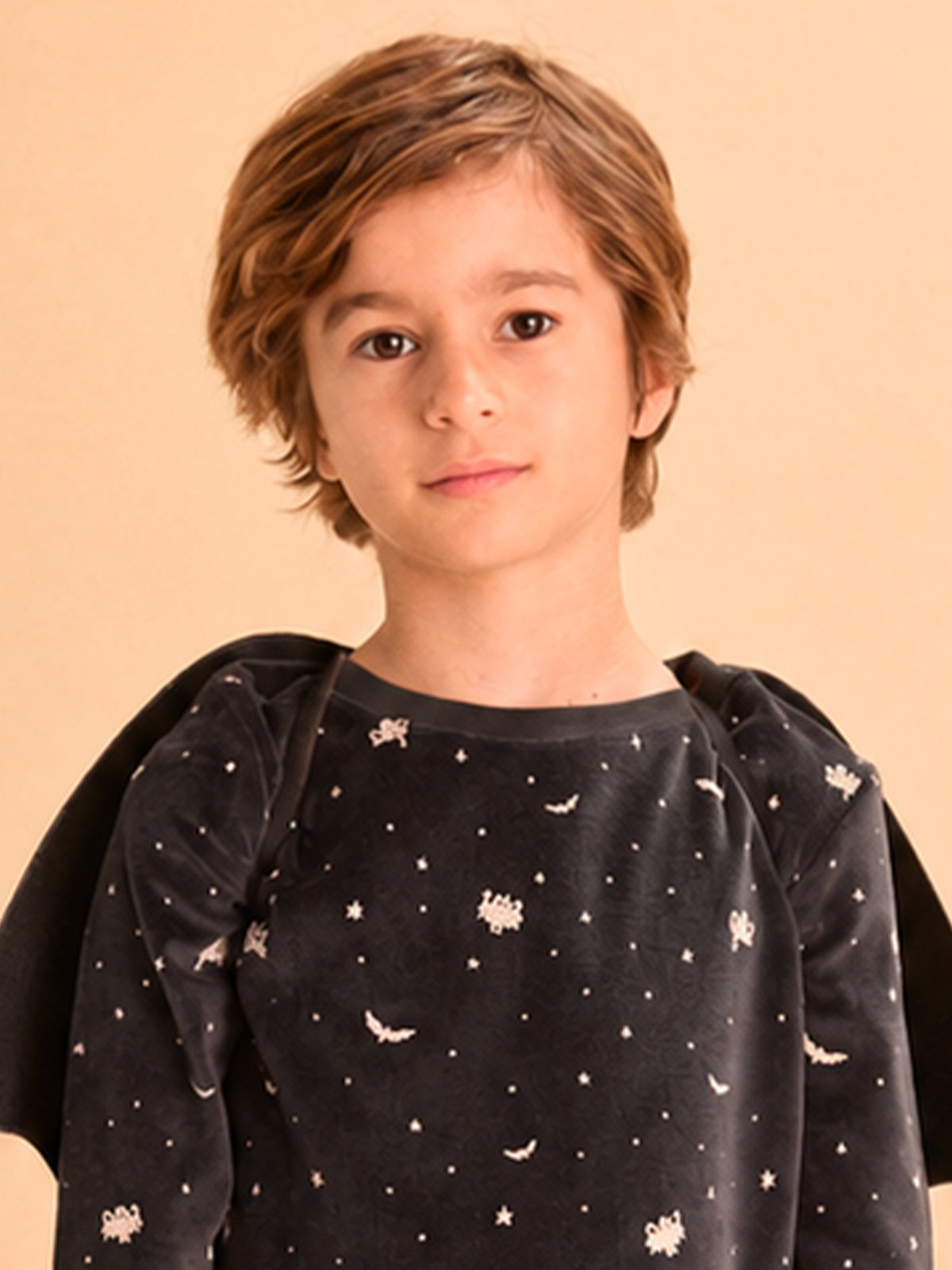 Black Halloween Pyjamas + Bat Wings for Boys