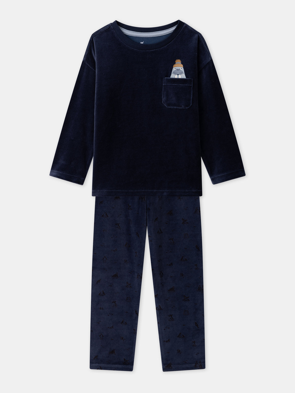 Navy blue pajama seal Boy