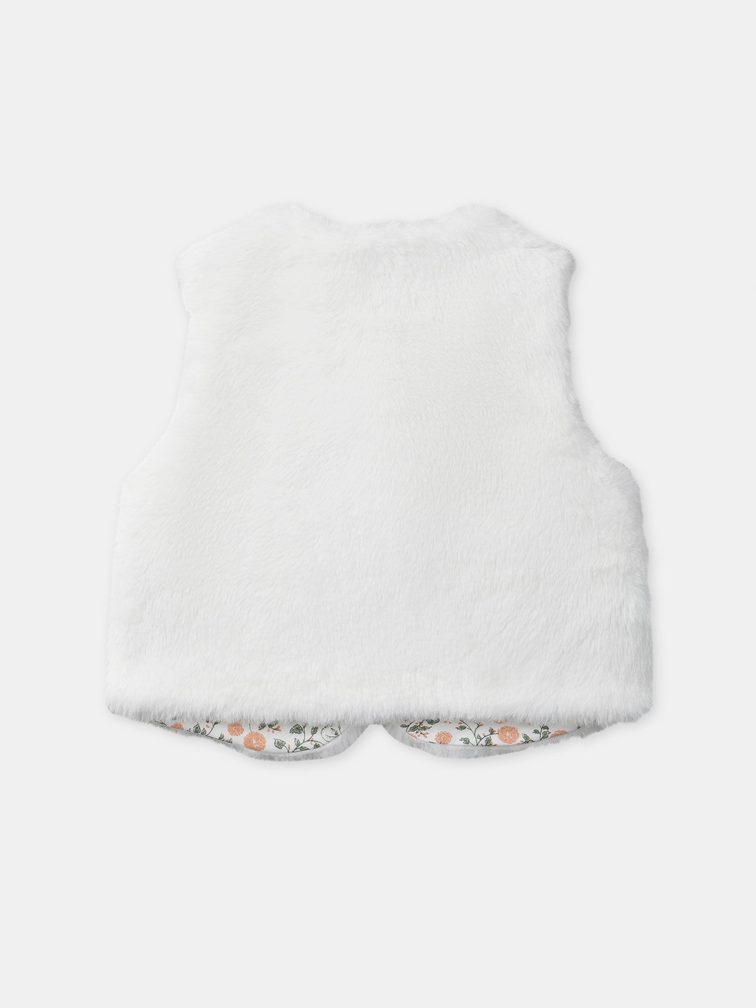 Floral Print Dress + Vest + Tights for Baby Girls