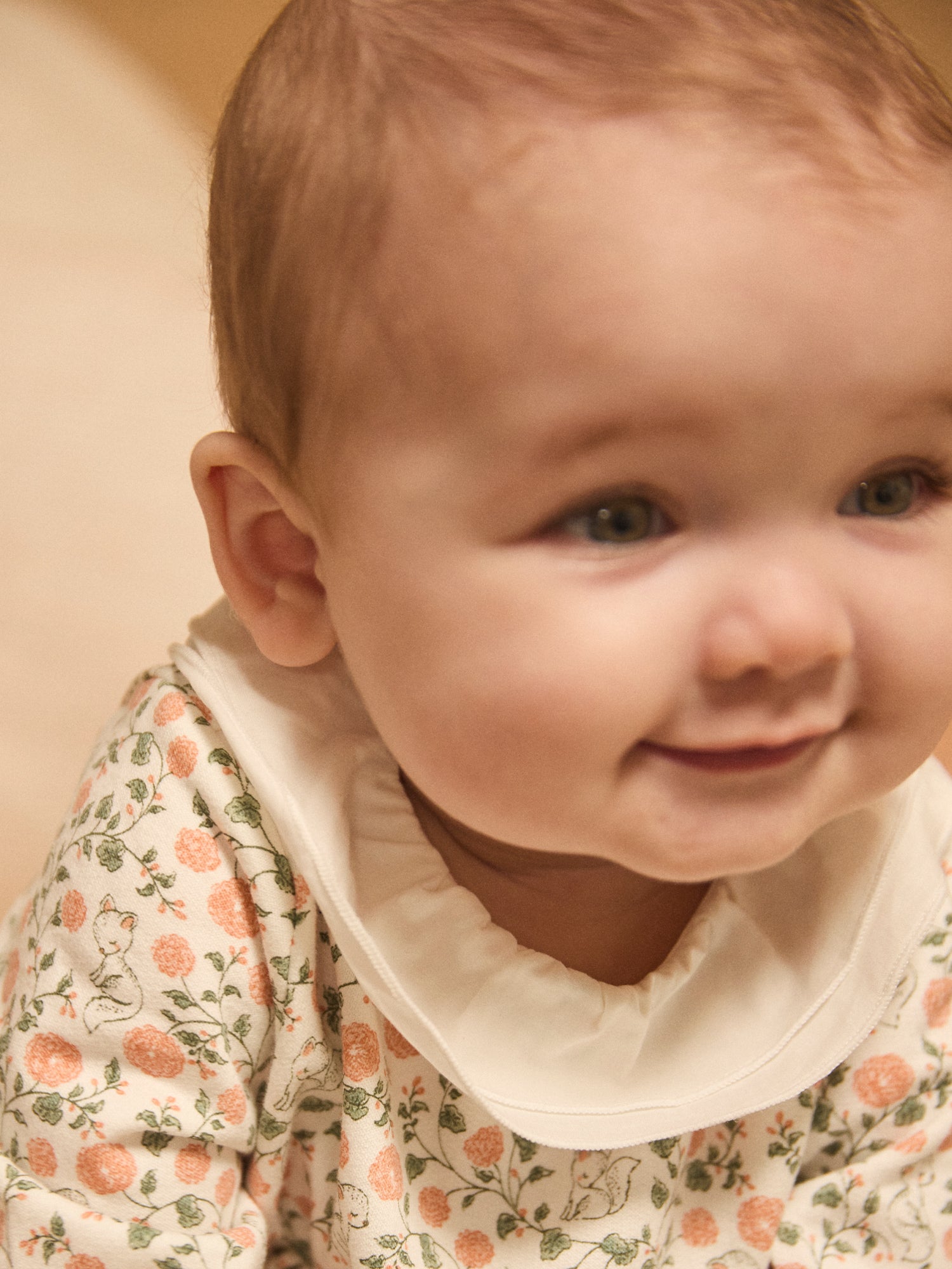 Floral Print Dress + Vest + Tights for Baby Girls