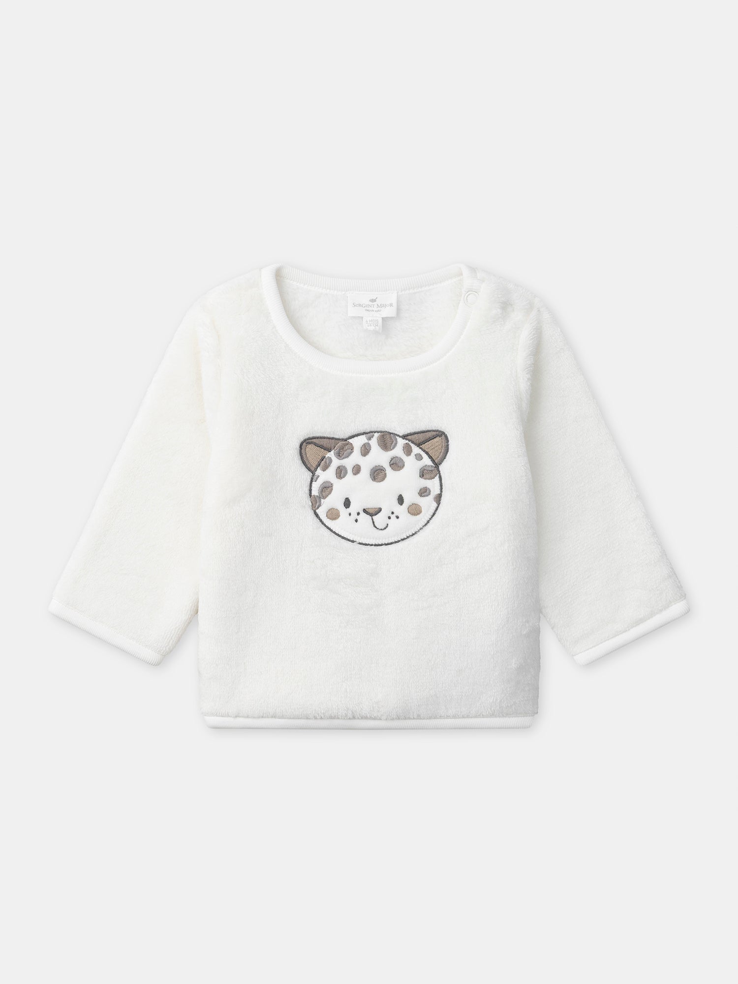 White Sweatshirt + Pants + Socks Outfit for Newborn Unisex