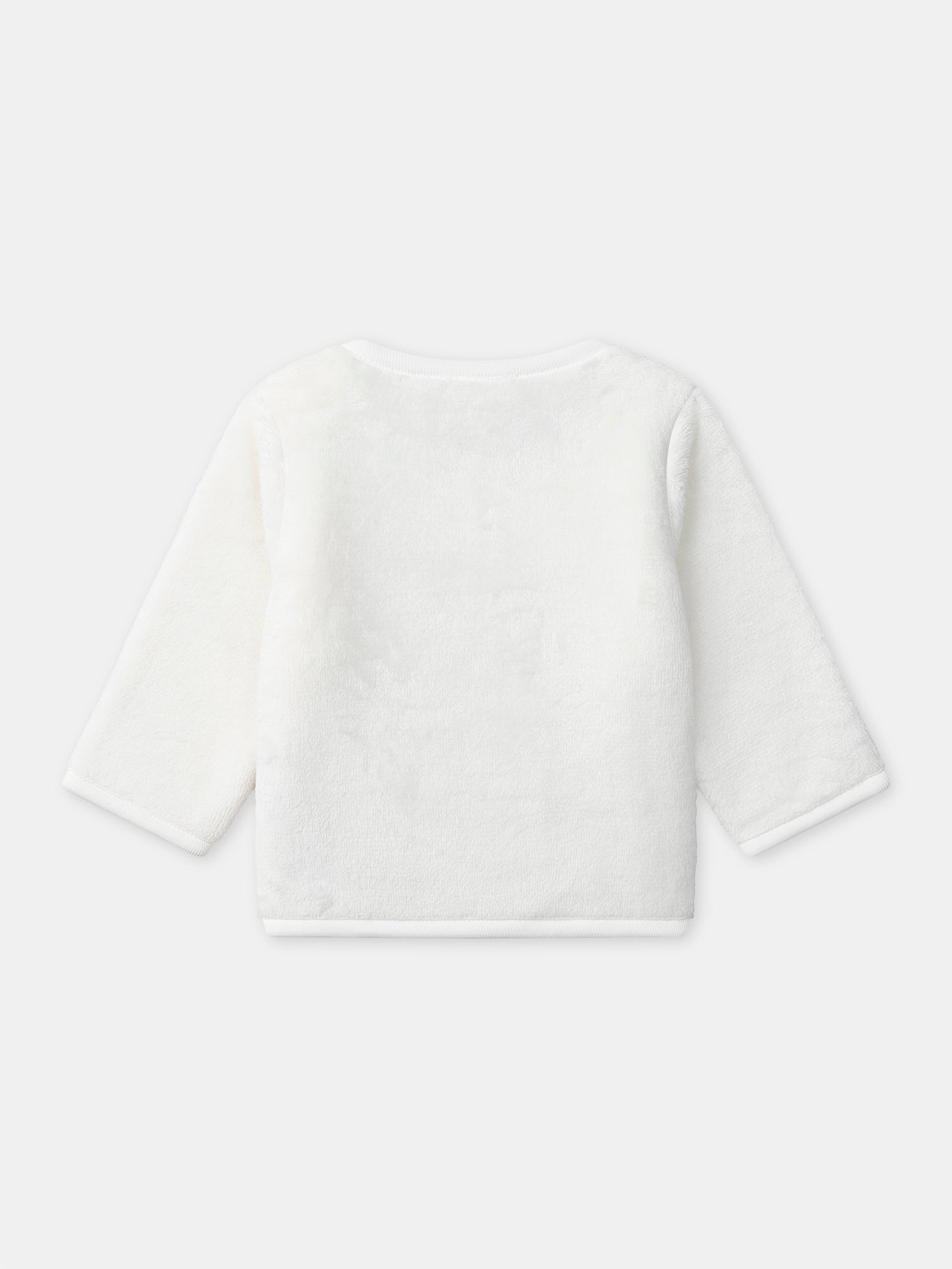 White Sweatshirt + Pants + Socks Outfit for Newborn Unisex