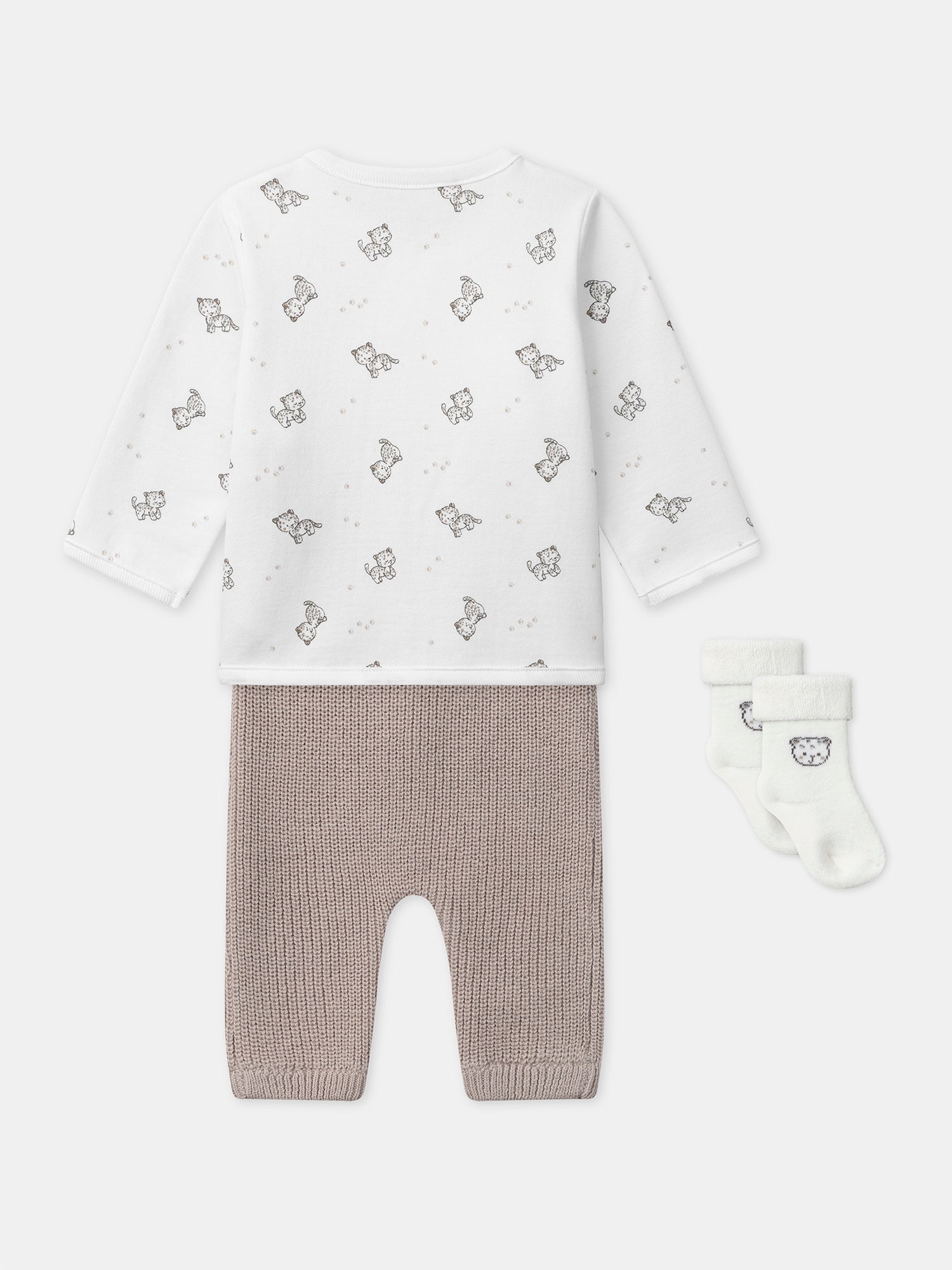 Mixed Birth Set with Printed Bra + Pants + Socks