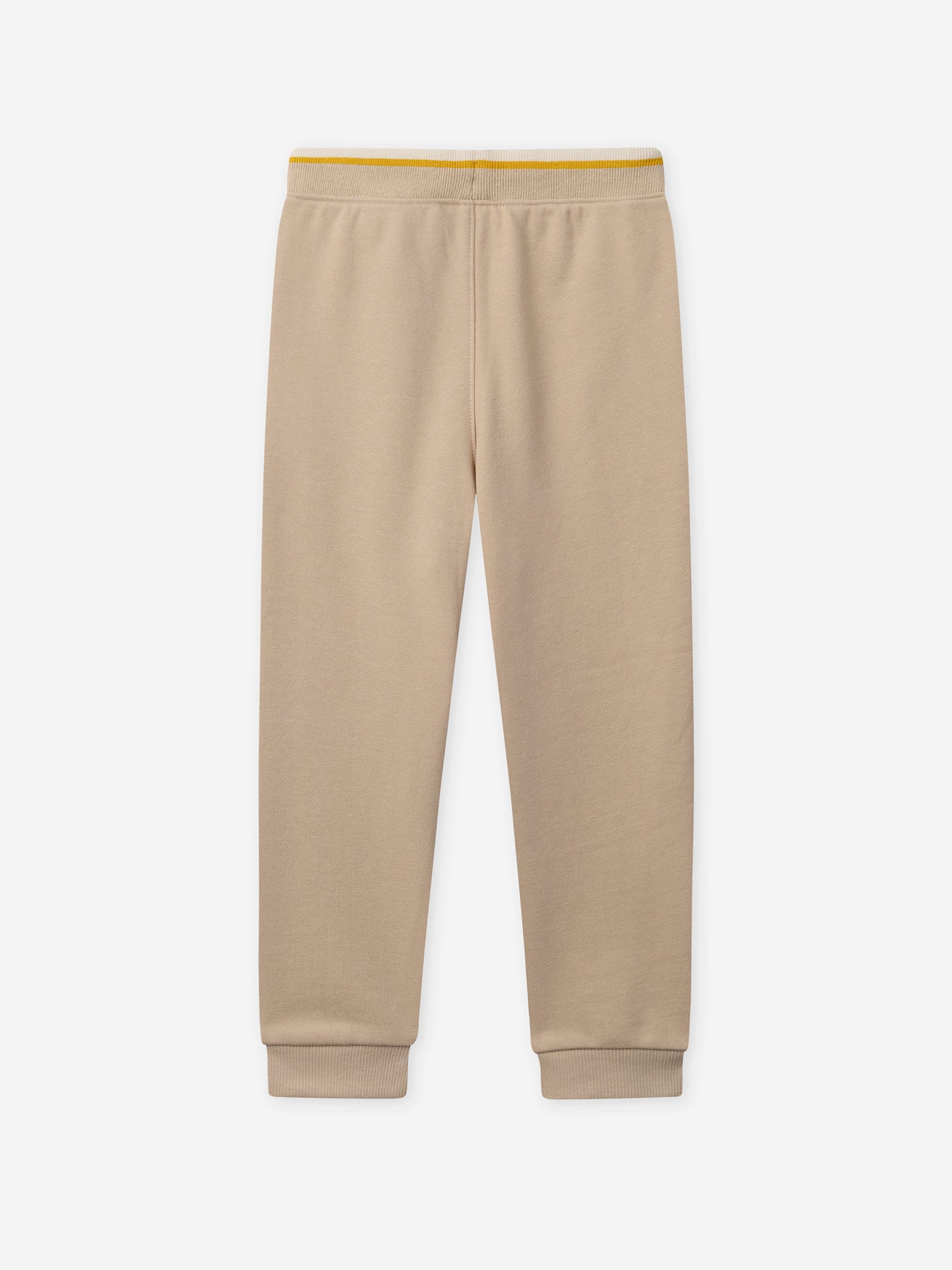 Beige jogging pants for boys