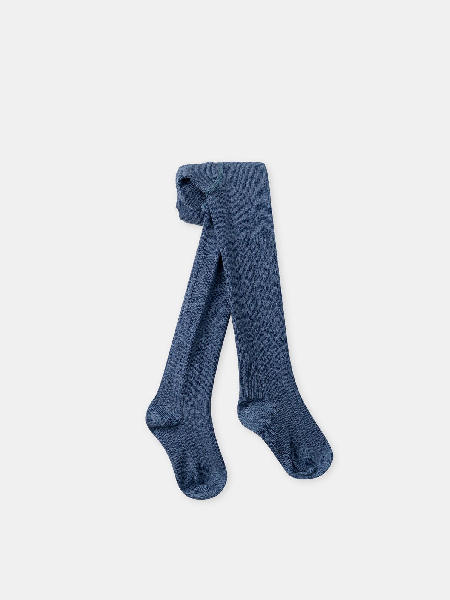 Blue tights for baby girl