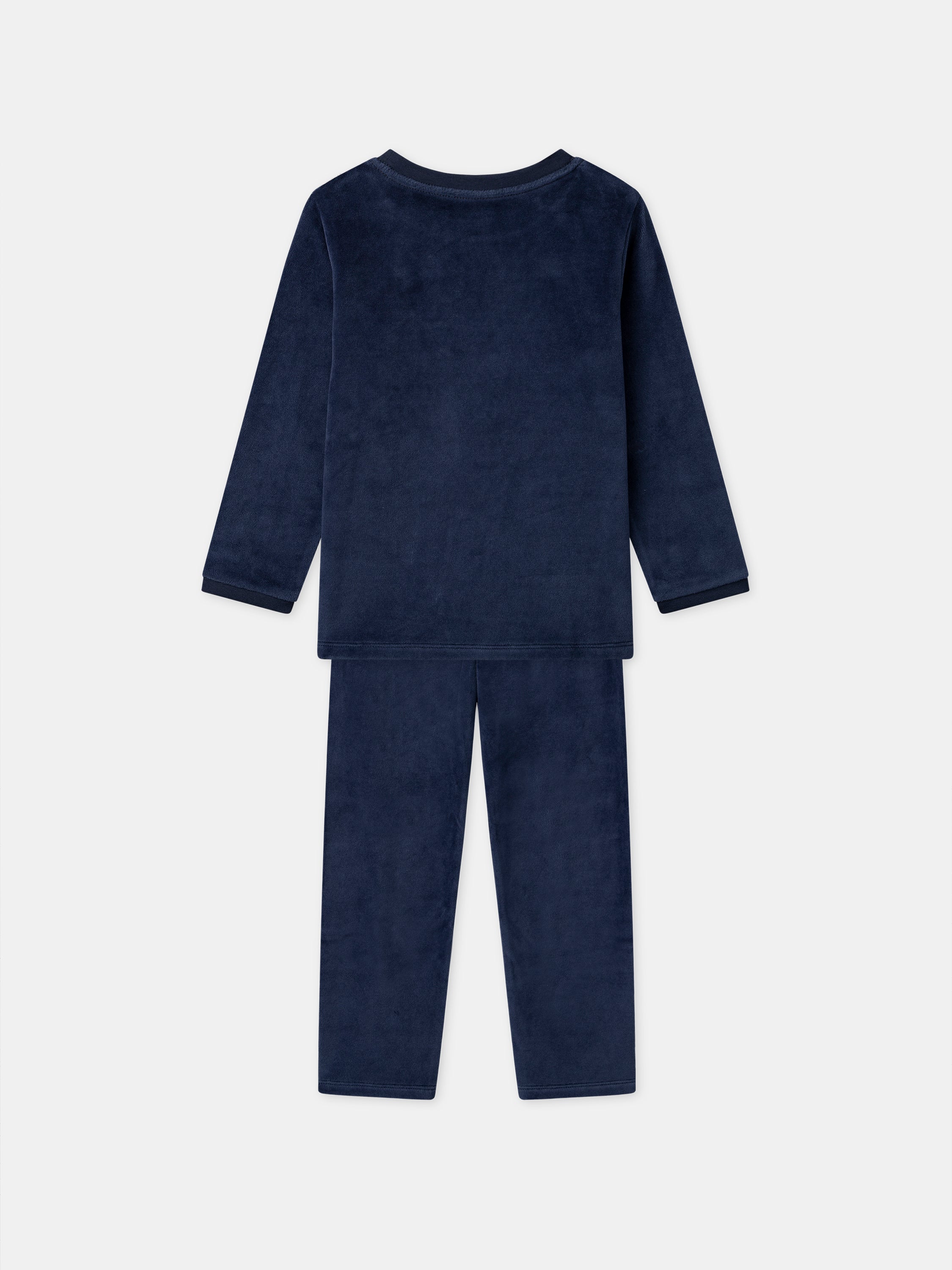 Navy Velour Pyjama + Boy's Cape