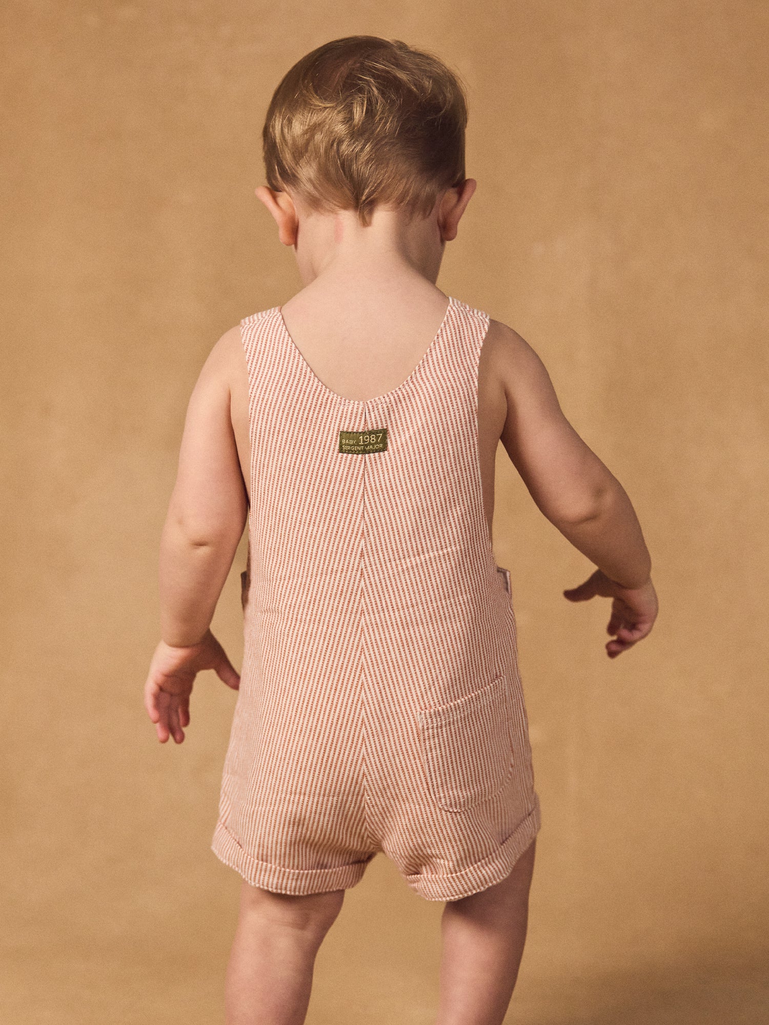 Short Striped Overalls Baby Boy