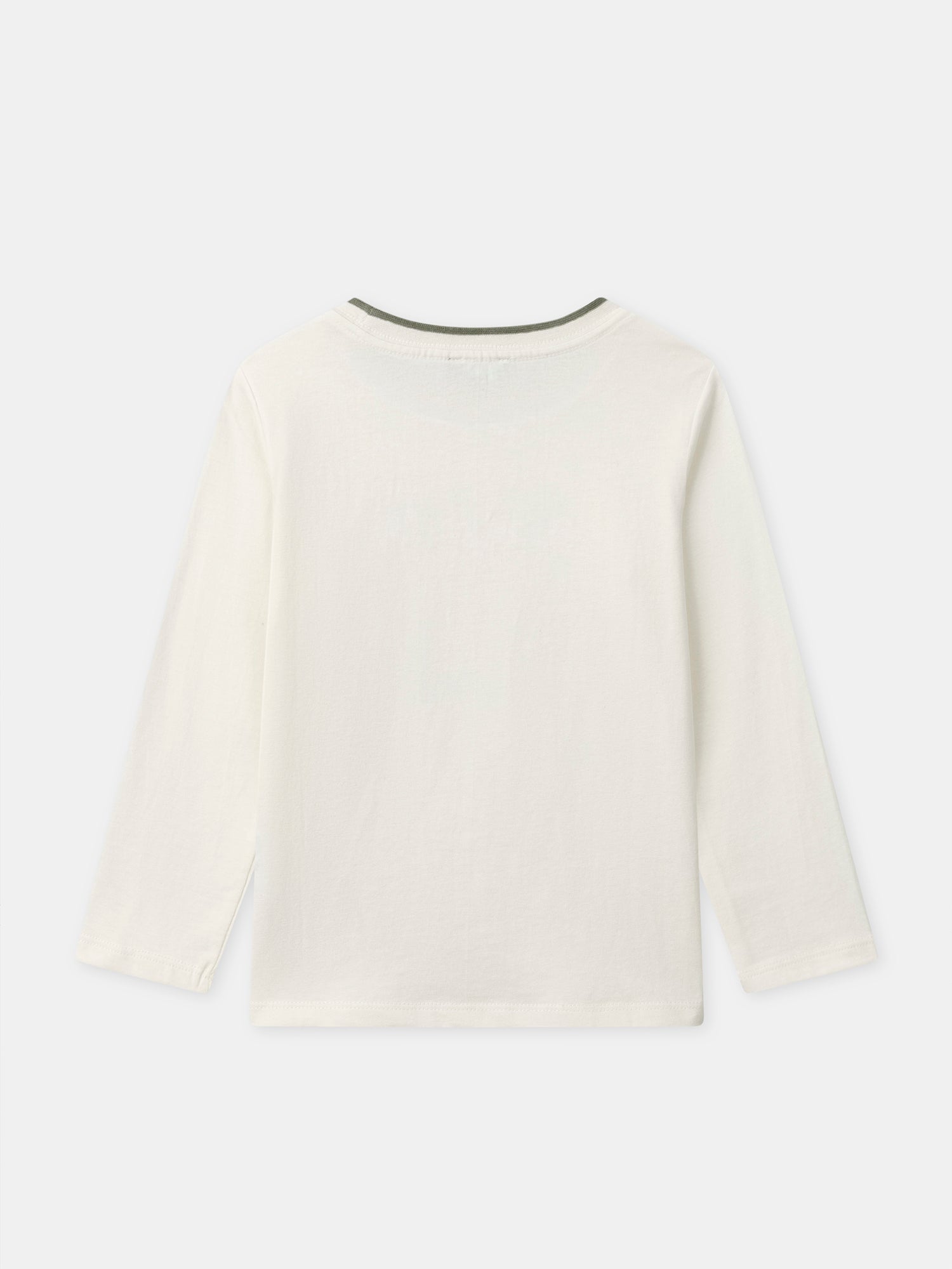 Ecru Long Sleeve T-Shirt for Boys