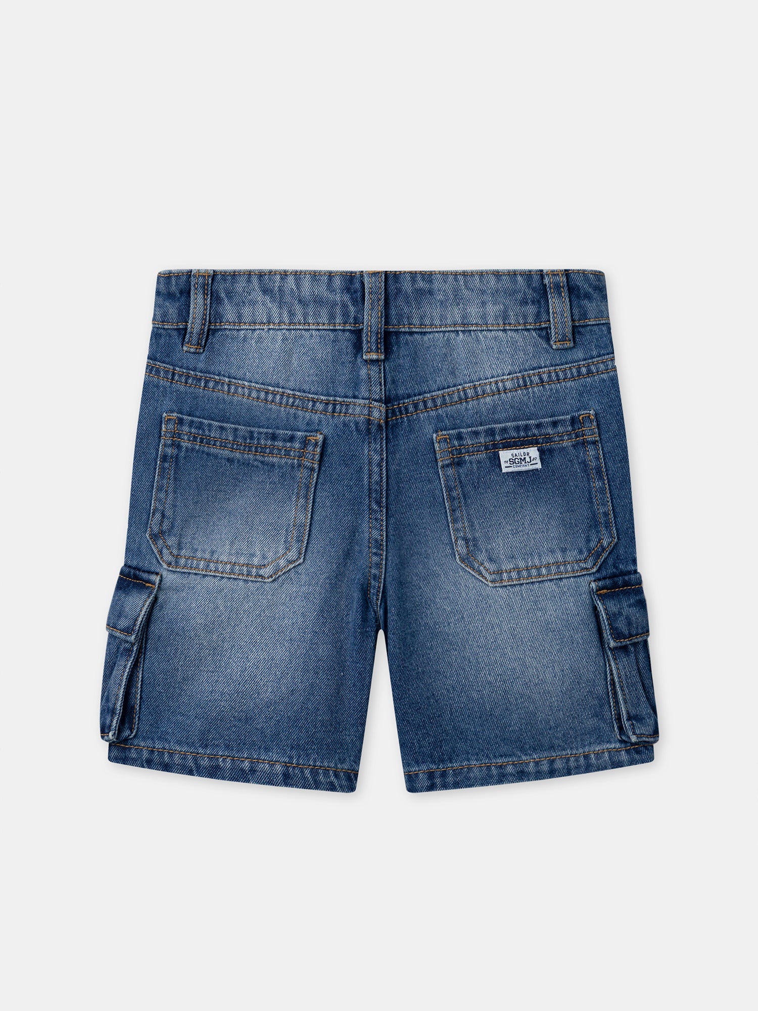 Denim cargo shorts for boys