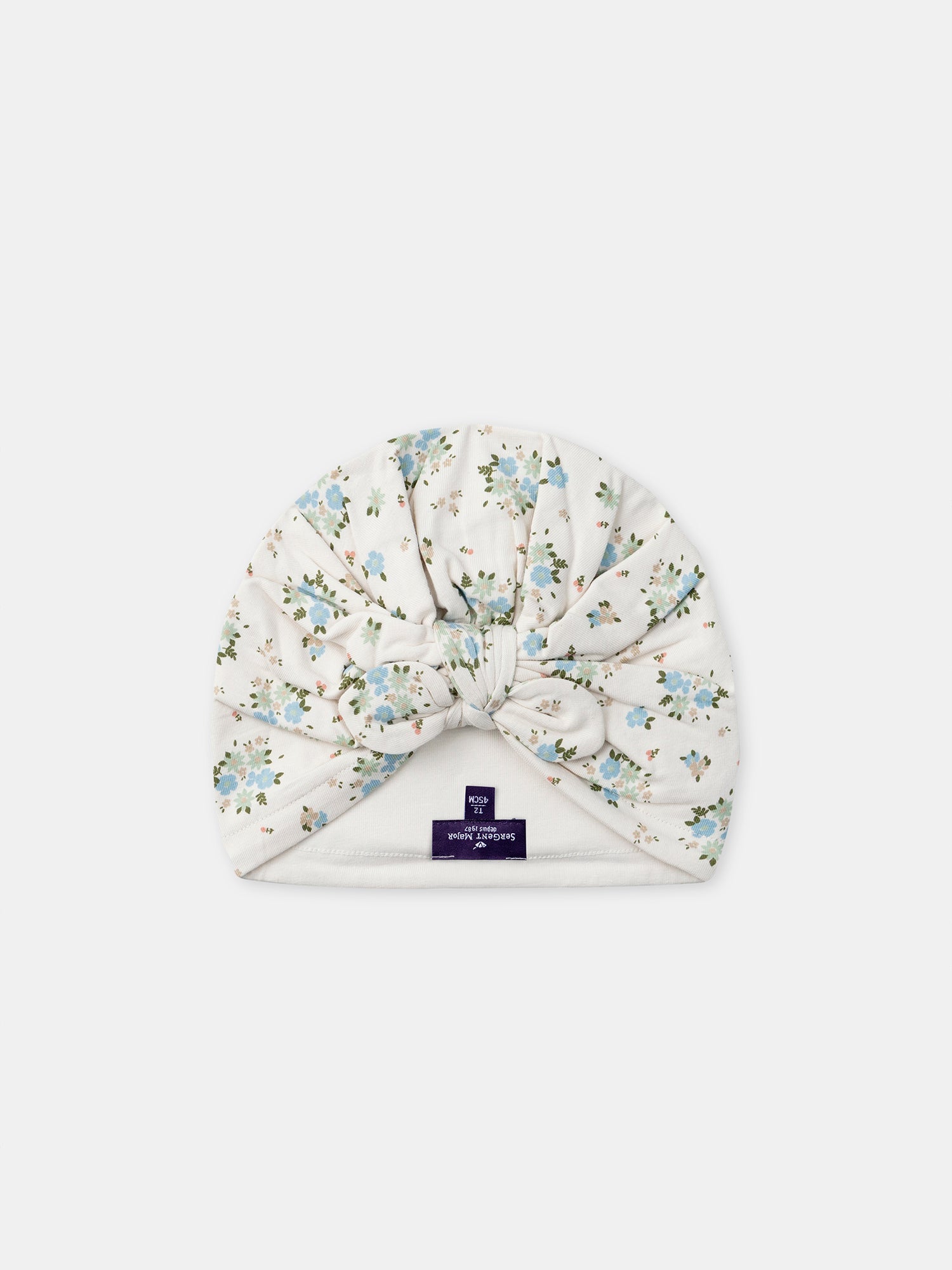 Floral-printed turban hat Baby Girl