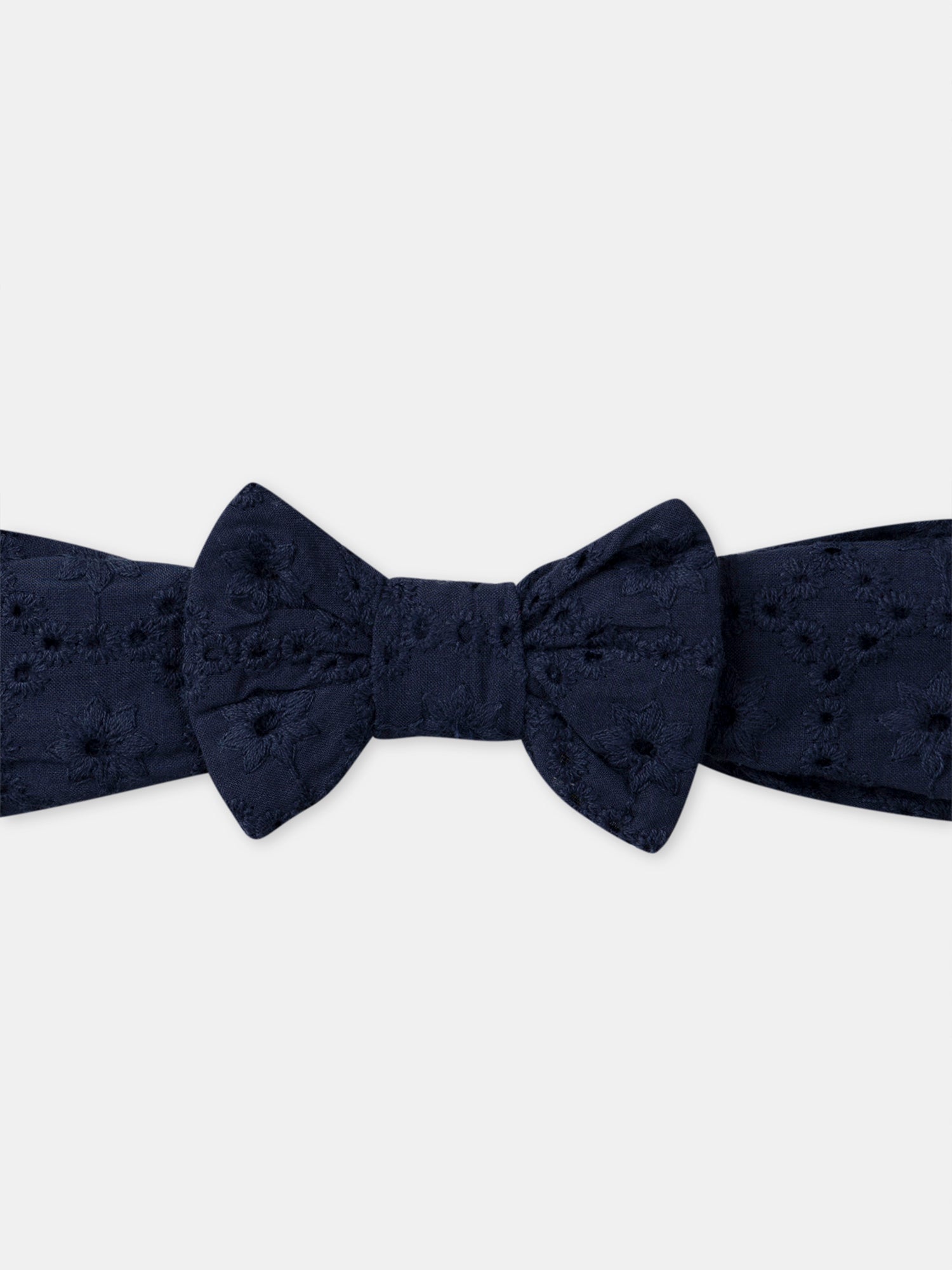 Navy Baby Girl Headband with Bow