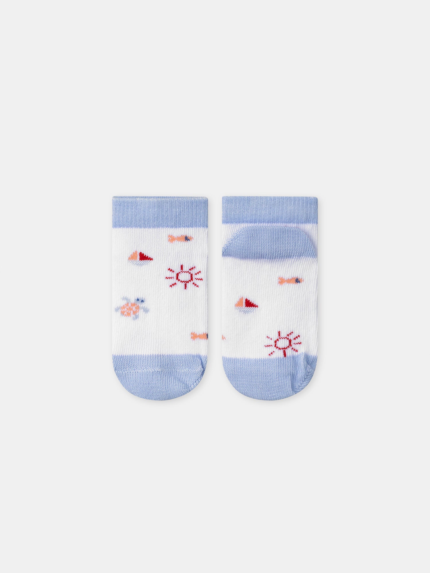 Low Socks with Marine Patterns Baby Boy