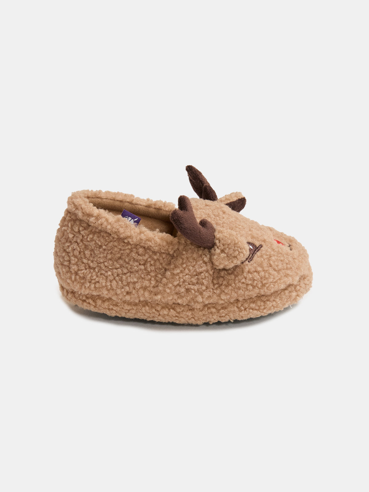 Christmas Slippers Deer Brown Boy