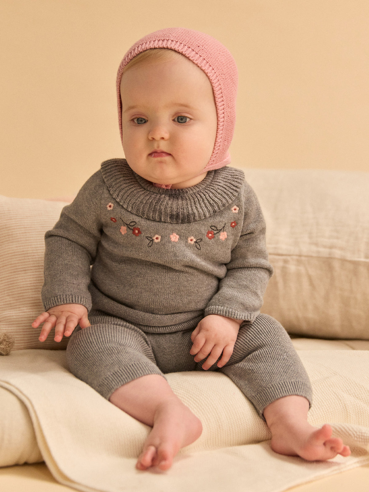 Pink Baby Cap for Newborn Girl