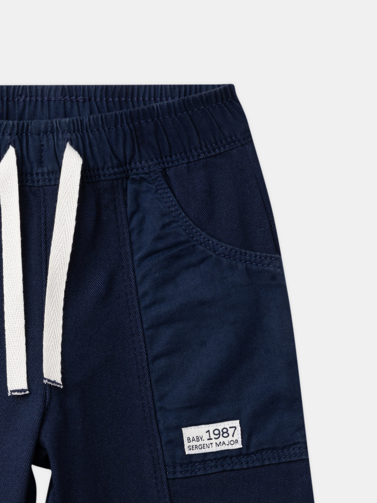Navy Blue Pants with Animal Embroidery Baby Boy