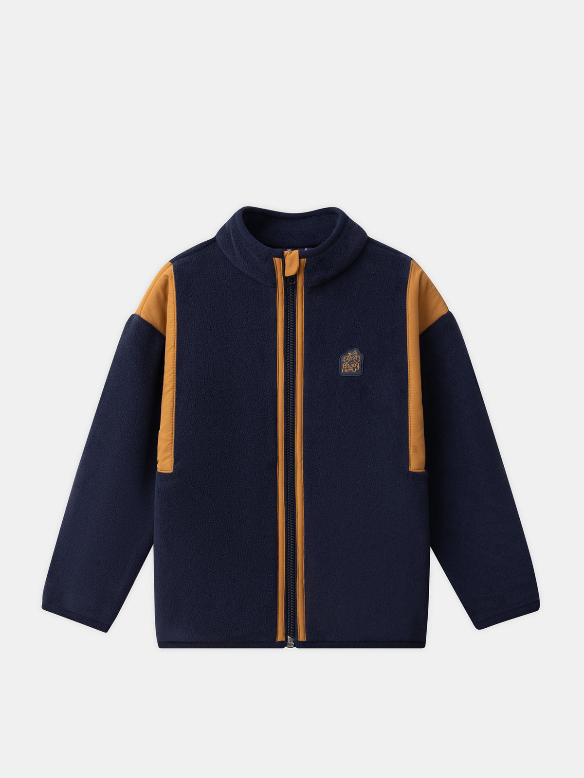 Navy Blue Zip Fleece Vest for Boys