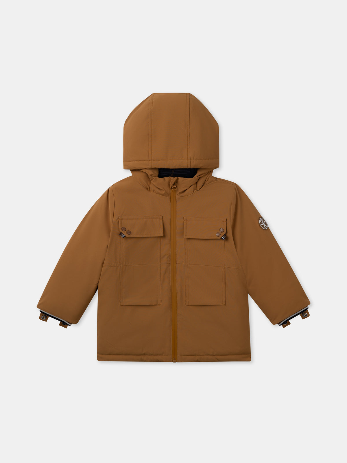 Brown 3-in-1 parka for Boy