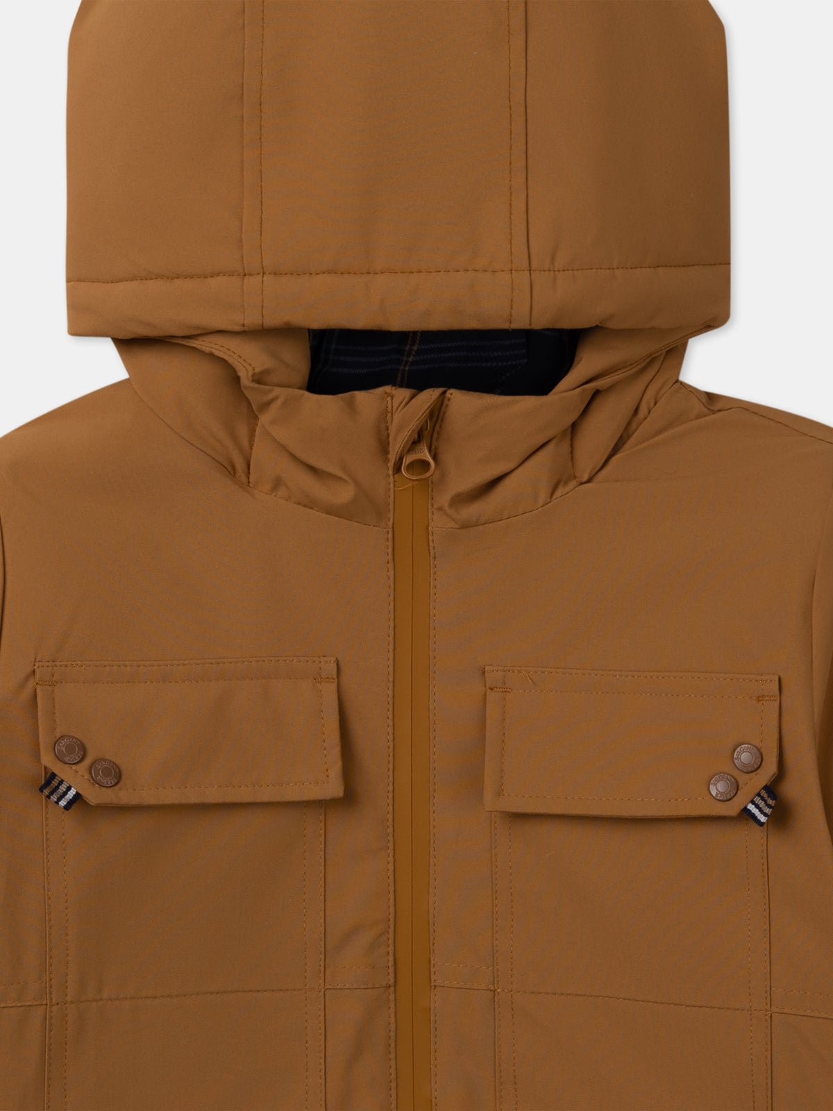 Brown 3-in-1 parka for Boy