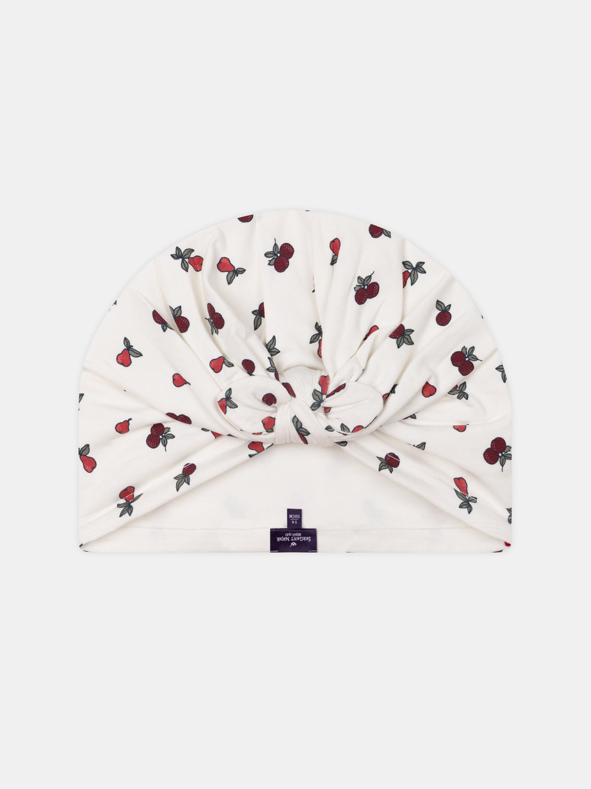 Printed Knot Turban Hat Berries and Pears Baby Girl