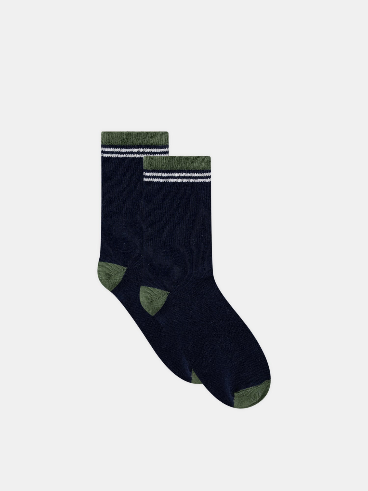 Set of 5 pairs of striped or plain socks for Boys