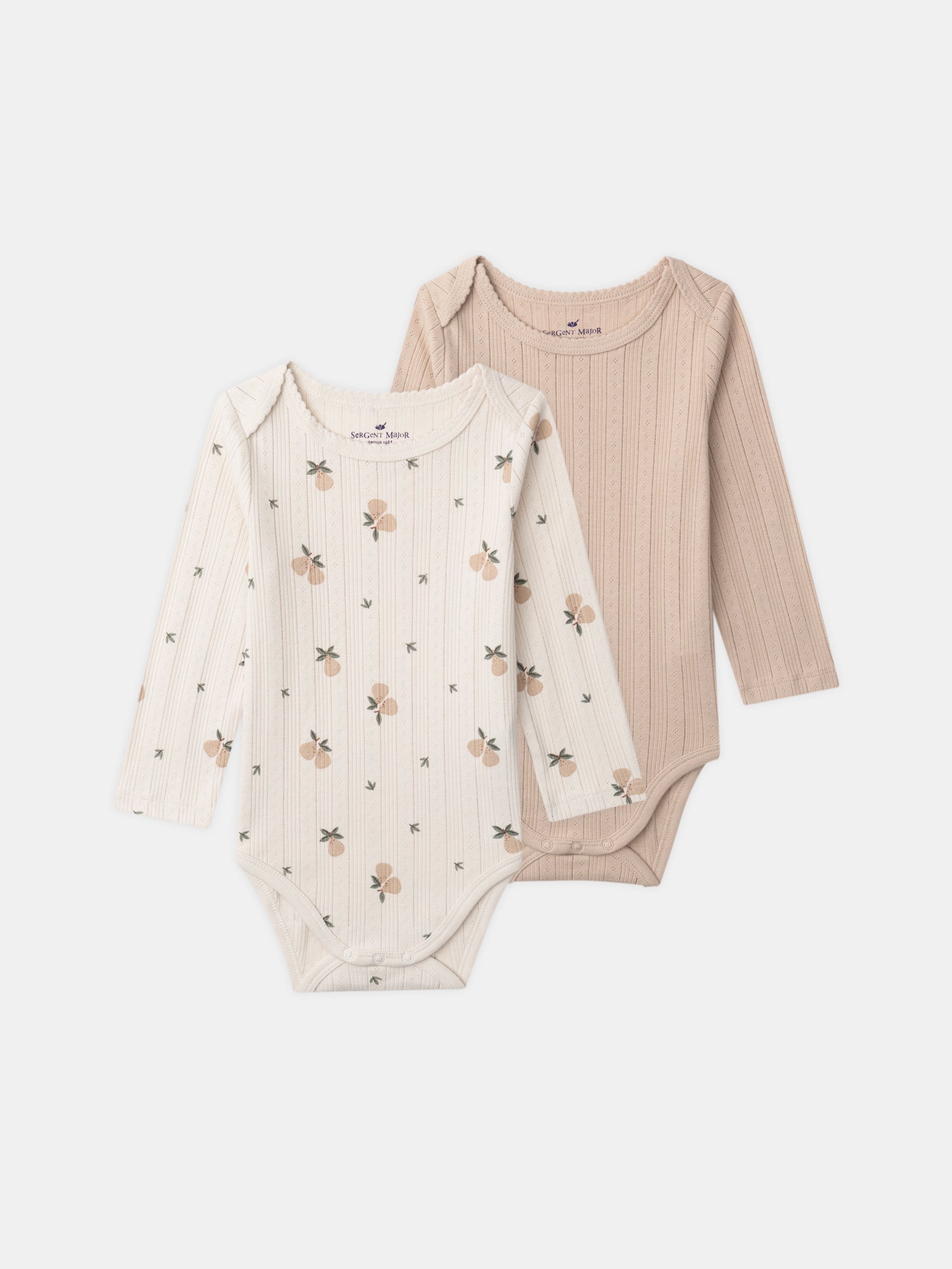 Set of 2 Long Sleeve Bodys Baby Girls