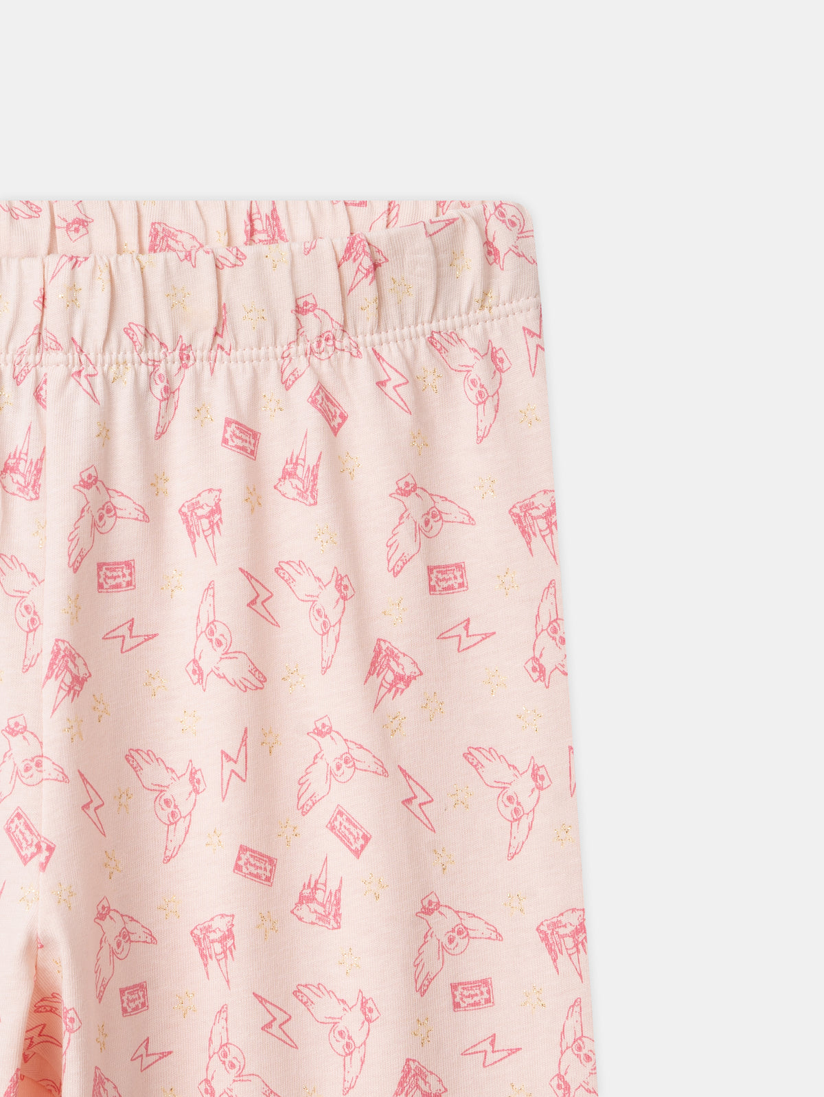 Harry Potter Pink Pajama Printed Owl Hedwig Girl