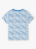 Blue shark print t-shirt FLYCHOAGE / 23E3PGR2TMCC226