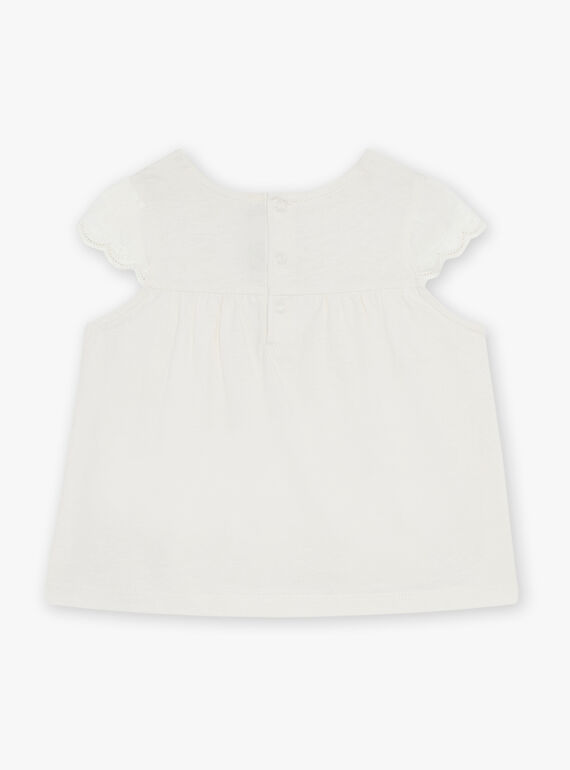 Jersey T-shirt with floral embroidery FALESLI / 23E1BFC1TEE001