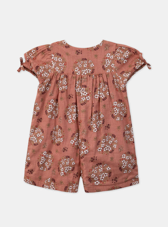 Printed terracotta jumpsuit KANELA / 24E1BFE1CBLE415