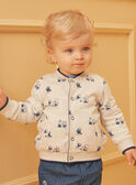 Reversible blue and ecru cardigan LADRISTO / 24H1BGJ1GILC230