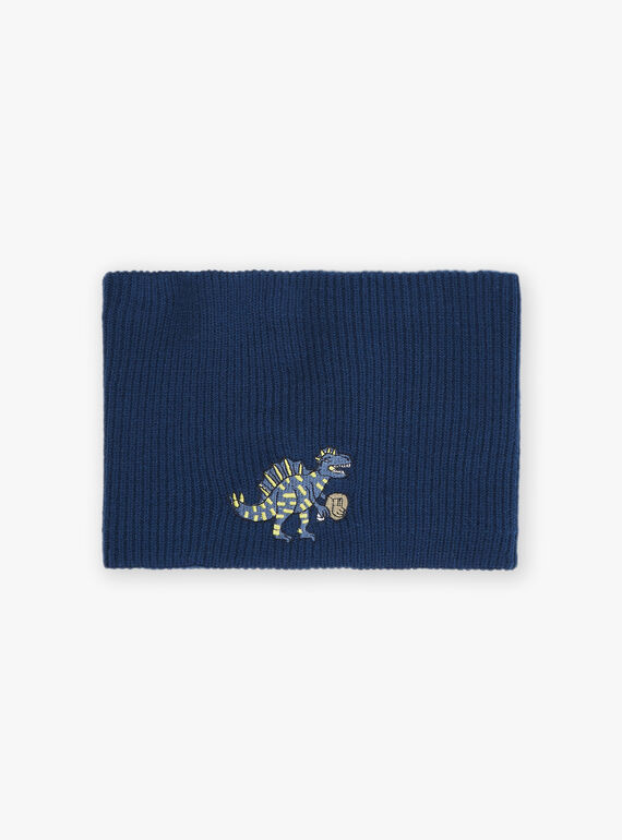 Knitted petrol blue snood GRASAURAGE / 23H4PG41SNO715