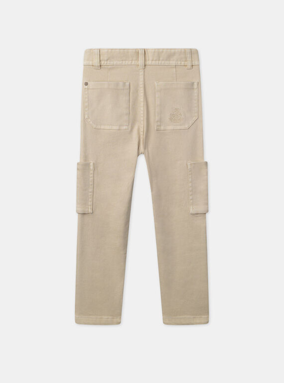 Light beige PANTS MEDIAGE / 25E3PG81PAN806