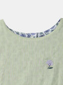 Light green DRESS MLEREVETTE / 25E2PFO3ROBG600