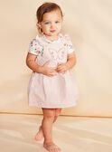 Off white chasuble and bodysuit with flower print FAIRANNA / 23E1BFD1ENS001