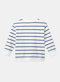 Ecru and blue striped sweater LERAYAGE / 24H3PGJ1SWE001